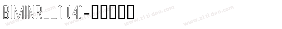 BIMINR__1 (4)字体转换